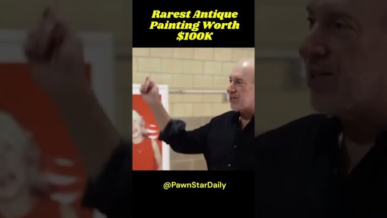 Rarest Antique  Painting Worth  $100K #shorts  #pawnstars