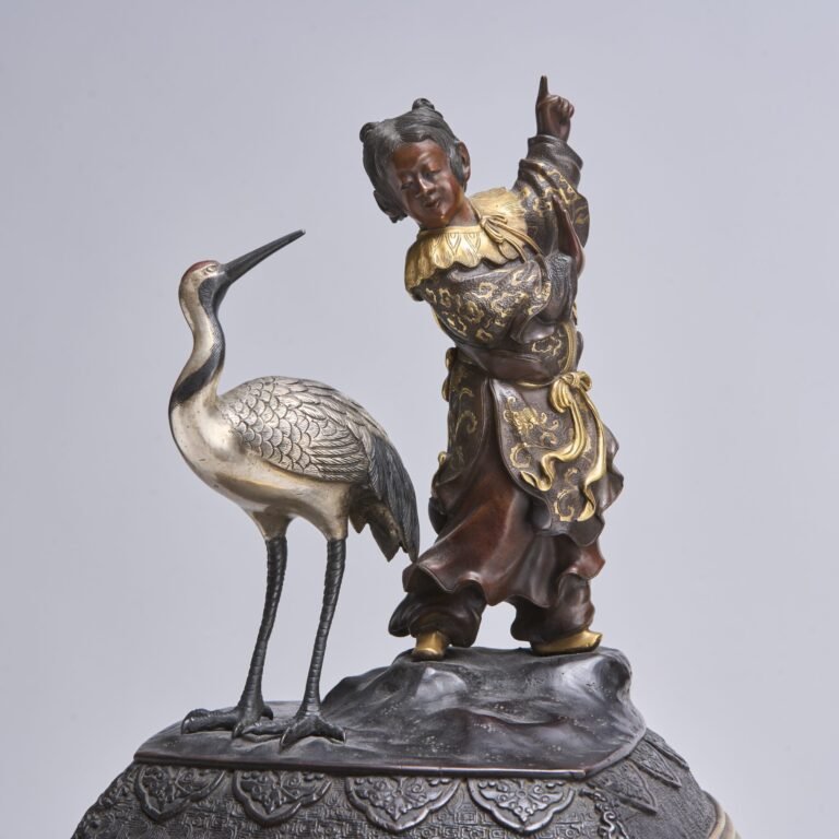 Our featured work of art for May, a monumental statement of Meiji-era craftsmanship - Kevin Page Antiques