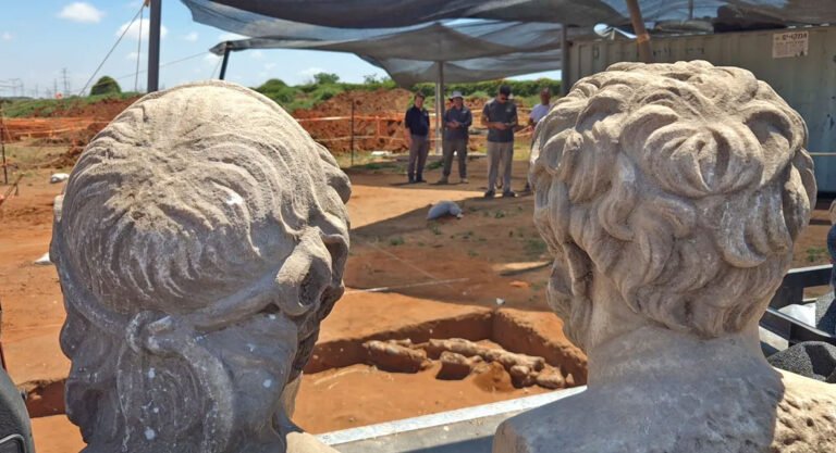 News - Intact Roman Sculptures Unearthed in Israel - Archaeology Magazine