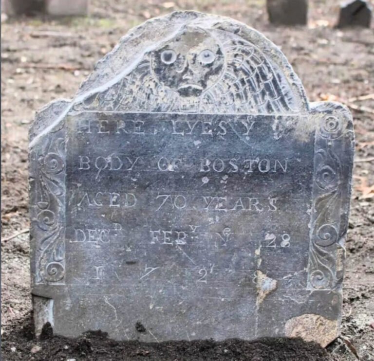 The burial place of a former enslaved person known as Boston